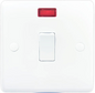 20A Double Pole Switch with Neon - Round Corner