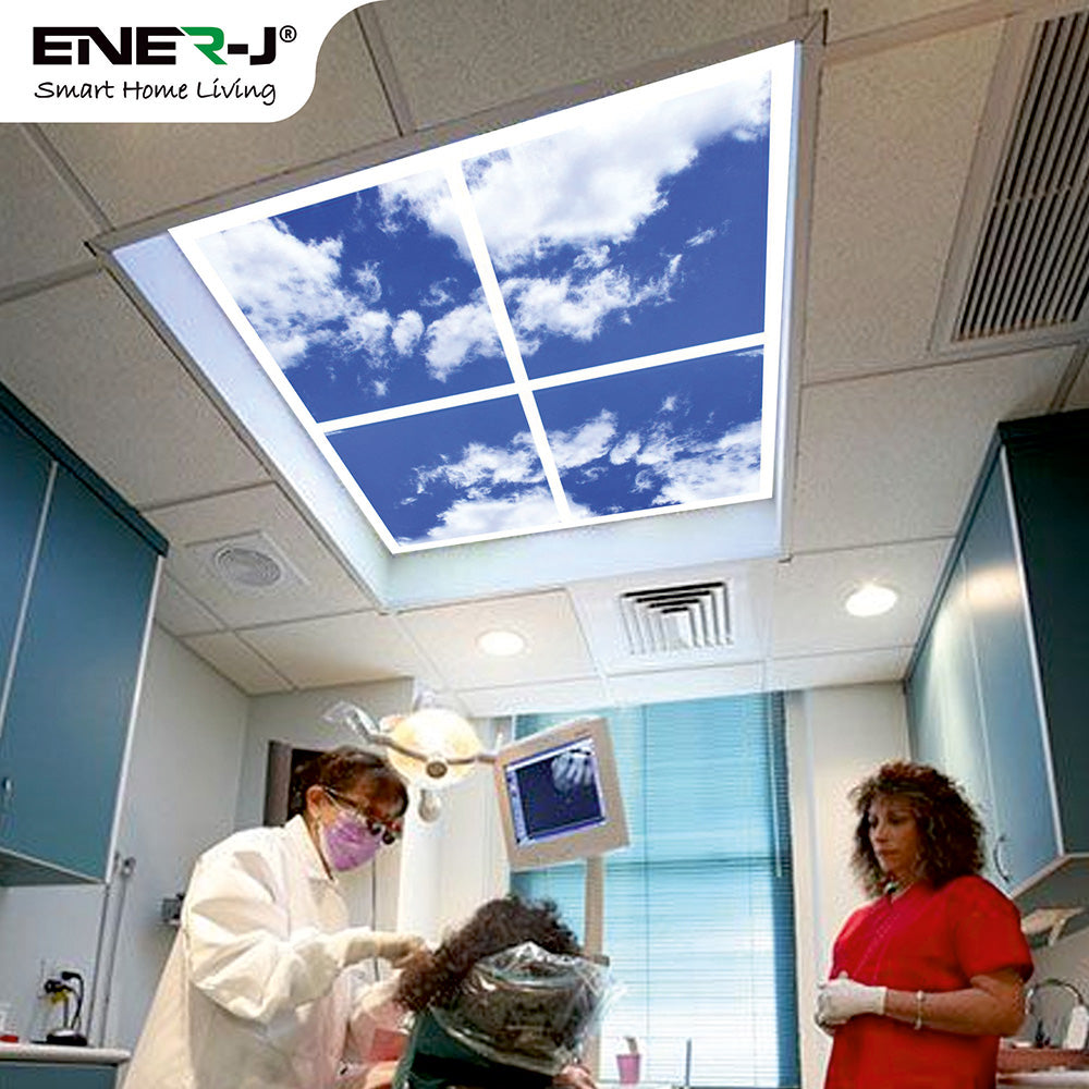 SKY Cloud LED Panels 60x60 40W 3D Effect Colour Changing and Dimmable set of 4 with Remote