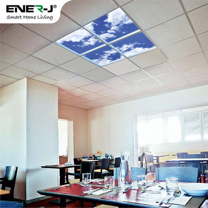SKY Cloud LED Panels 60x60 40W 3D Effect Colour Changing and Dimmable set of 4 with Remote