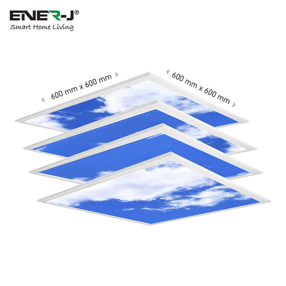 SKY Cloud LED Panels 60x60 40W 3D Effect Colour Changing and Dimmable set of 4 with Remote