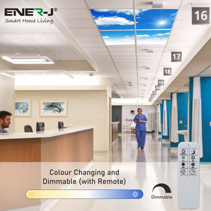 60X60 LED Sky Ceiling Panel 3D Effect Set of 4 units