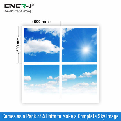 SKY Cloud LED Panel 2D version 60x60cms 40W 4 pcs set