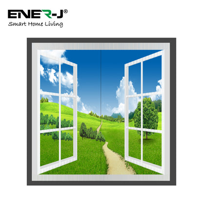 Window style LED panel set 120 X 60 Surface Mounted set of 2 units Grassland Design