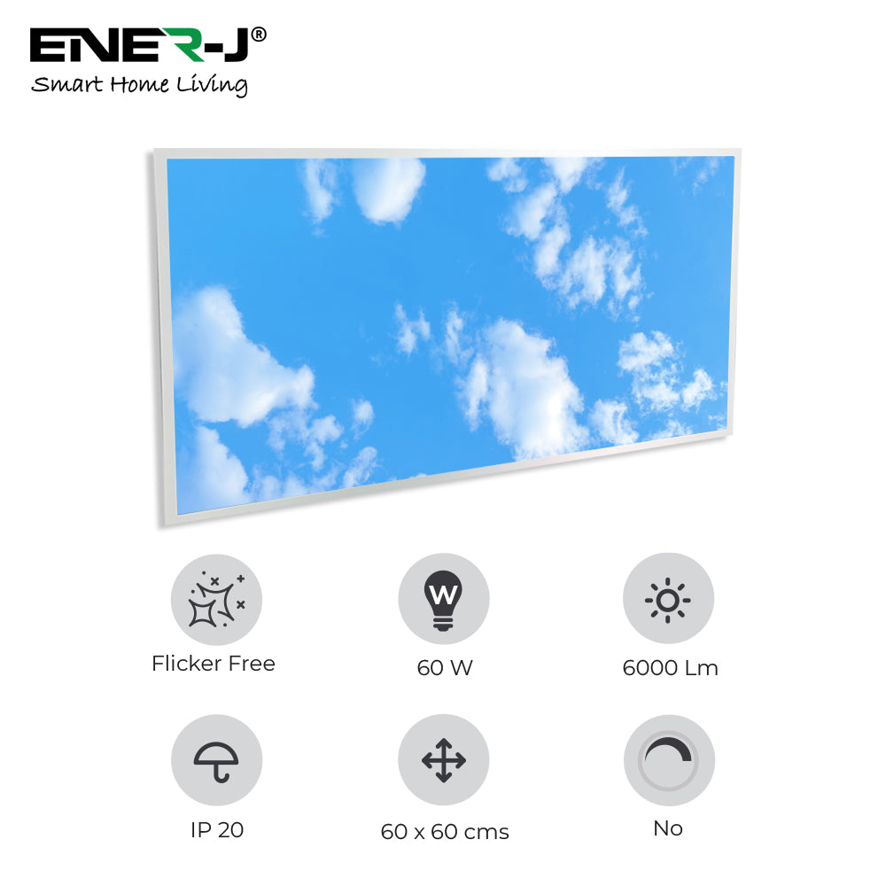 1195x595mm size LED Backlit Panel with 2D Sky Picture 60W