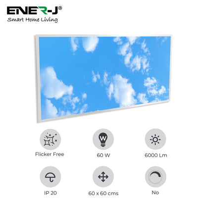 1195x595mm size LED Backlit Panel with 2D Sky Picture 60W