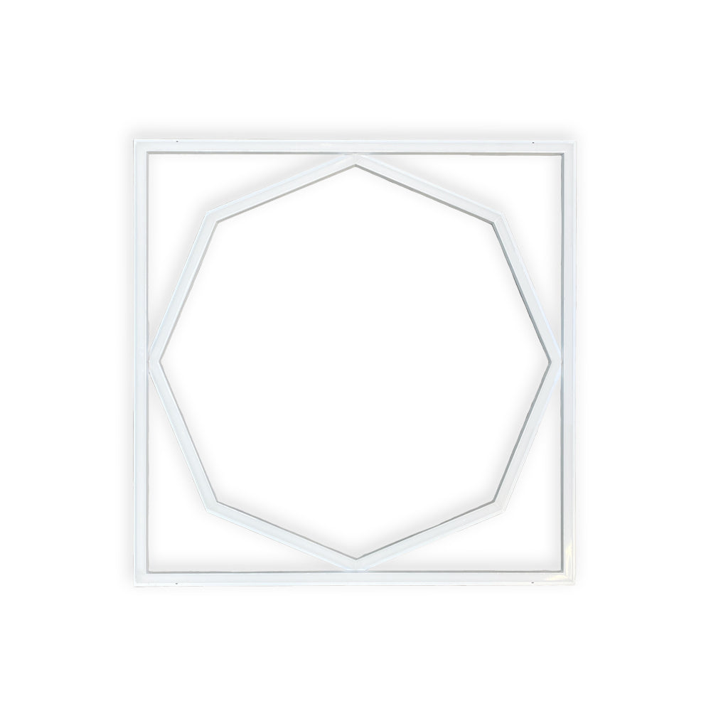 60x60cm LED Frame Panel Light with Hexagon Inside 40W with 4000 Lumens 6000K