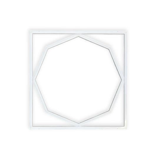 60x60cm LED Frame Panel Light with Hexagon Inside 40W with 4000 Lumens 6000K