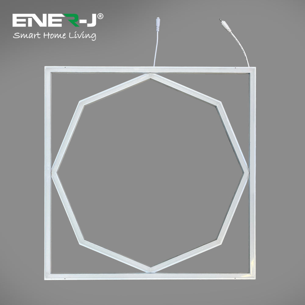 60x60cm LED Frame Panel Light with Hexagon Inside 40W with 4000 Lumens 6000K