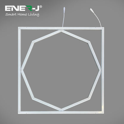 60x60cm LED Frame Panel Light with Hexagon Inside 40W with 4000 Lumens 6000K