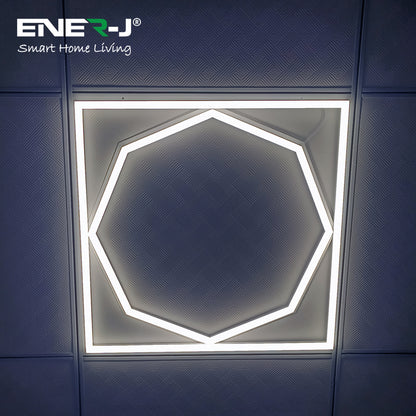 60x60cm LED Frame Panel Light with Hexagon Inside 40W with 4000 Lumens 6000K
