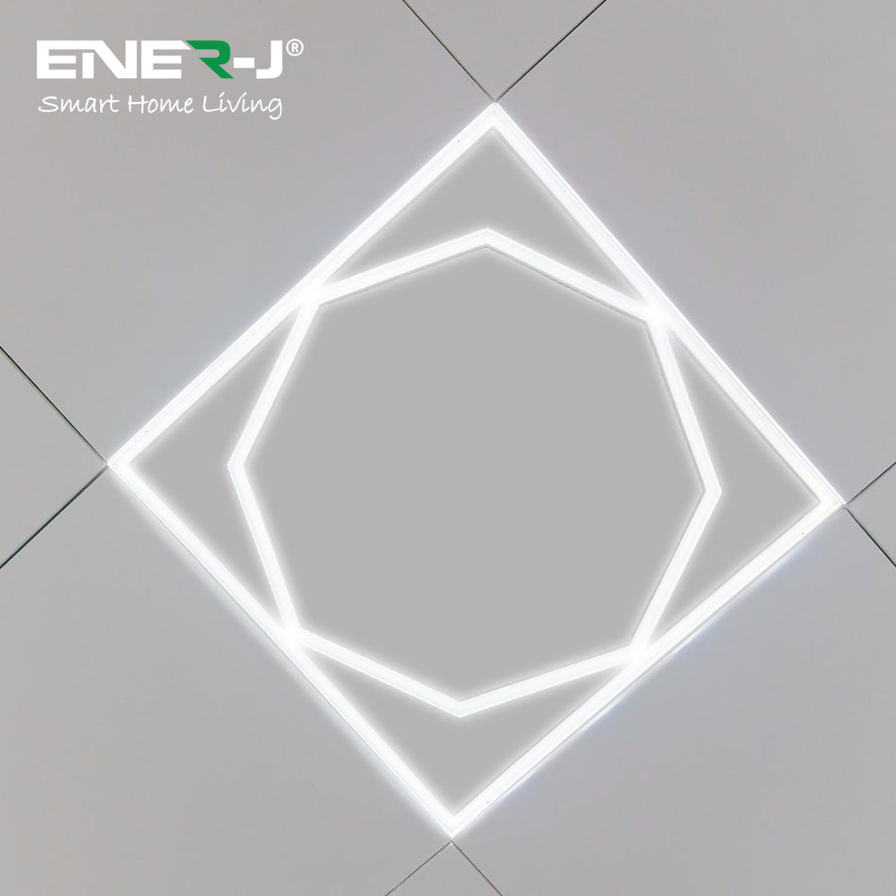 60x60cm LED Frame Panel Light with Hexagon Inside 40W with 4000 Lumens 6000K