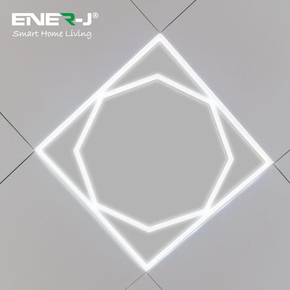 60x60cm LED Frame Panel Light with Hexagon Inside 40W with 4000 Lumens 6000K