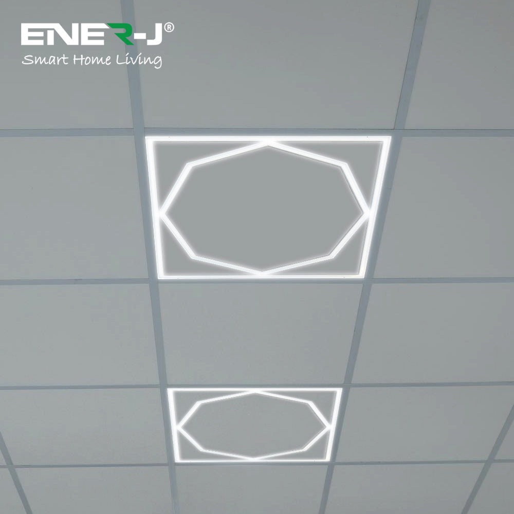 60x60cm LED Frame Panel Light with Hexagon Inside 40W with 4000 Lumens 6000K