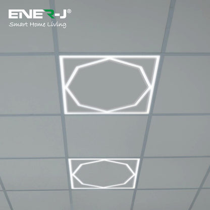 60x60cm LED Frame Panel Light with Hexagon Inside 40W with 4000 Lumens 6000K