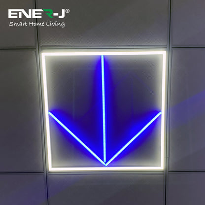 60x60cm LED Frame Panel Light 6000K with Blue Arrow Design 40W with 4000 Lumens