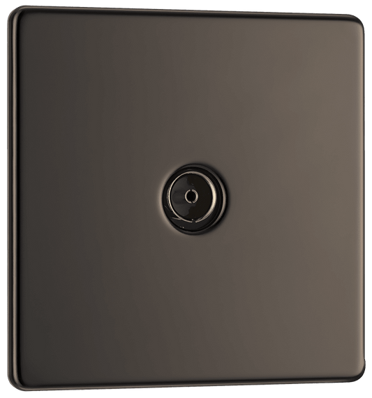 BG Nexus Screwless Flatplate Black Nickel Single co-axial - FBN60-01