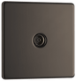 BG Nexus Screwless Flatplate Black Nickel Single co-axial - FBN60-01