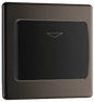 BG Nexus Screwless Flatplate Black Nickel Hotel key card switch - FBNKYCSB-01
