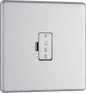 BG Nexus Screwless Flatplate Brushed Steel Unswitched and fused - FBS54-01