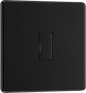 BG Nexus Screwless Flatplate Matt Black Unswitched and fused - FFB54-01