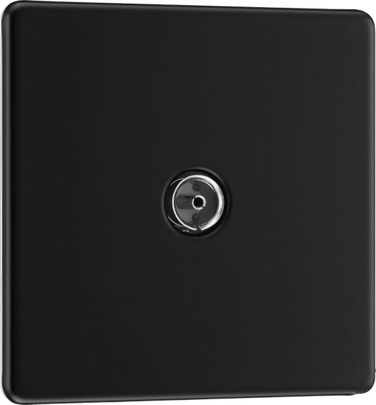 BG Nexus Screwless Flatplate Matt Black Single, co-axial - FFB60-01
