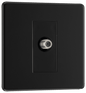 BG Nexus Screwless Flatplate Matt Black Single satellite - FFB64-01
