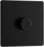 BG Nexus Screwless Flatplate Matt Black Single, 2 way push 200W - FFB81-01