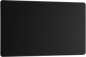 BG Nexus Screwless Flatplate Matt Black Double, blank plate - FFB95-01
