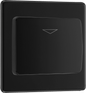 BG Nexus Screwless Flatplate Matt Black Hotel key card switch - FFBKYCSB-01