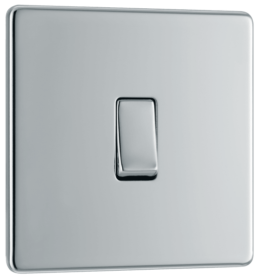 BG Nexus Screwless Flatplate Polished Chrome Intermediate switch - FPC13-01