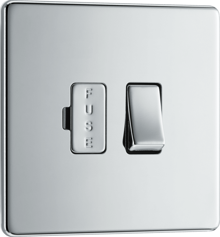 BG Nexus Screwless Flatplate Polished Chrome Switched and fused - FPC50-01