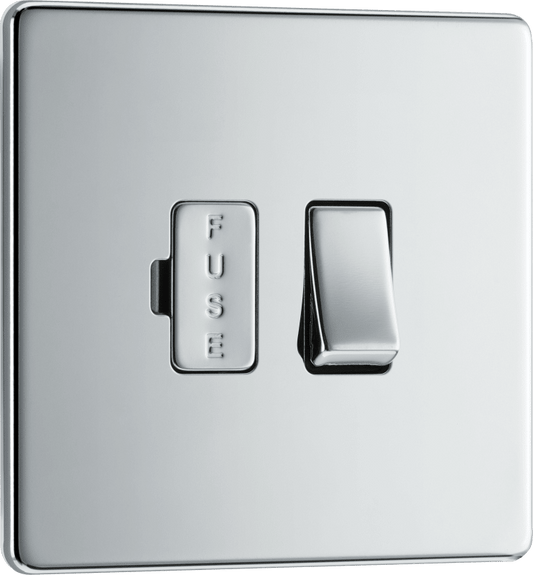 BG Nexus Screwless Flatplate Polished Chrome Switched and fused - FPC50-01