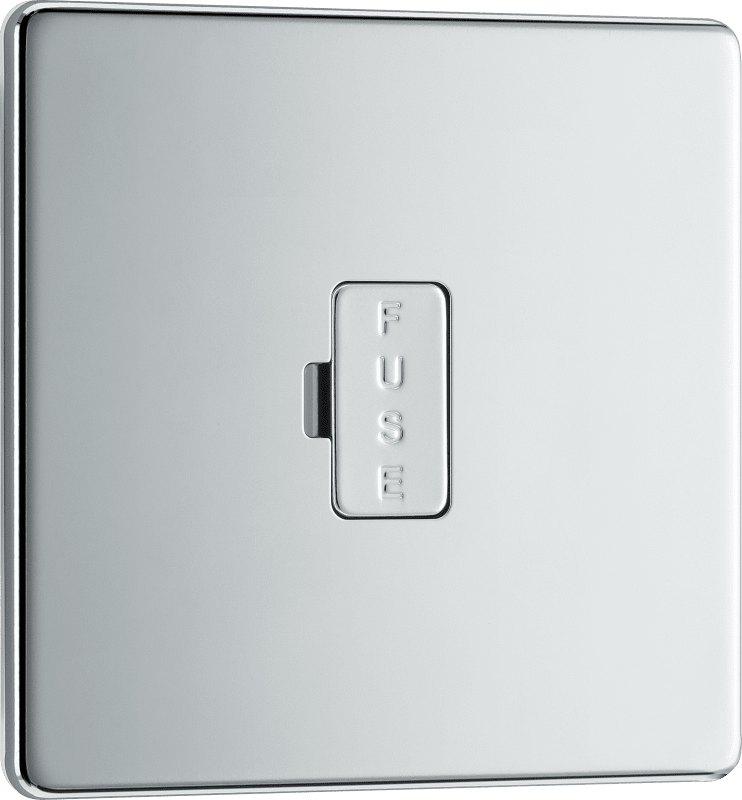 BG Nexus Screwless Flatplate Polished Chrome Unswitched and fused - FPC54-01