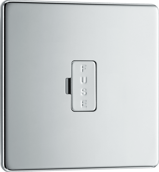 BG Nexus Screwless Flatplate Polished Chrome Unswitched and fused - FPC54-01