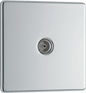 BG Nexus Screwless Flatplate Polished Chrome Single, co-axial - FPC60-01