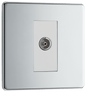 BG Nexus Screwless Flatplate Polished Chrome Single, isolated, co-axial - FPC62-01