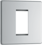 BG Nexus Screwless Flatplate Polished Chrome 1 module - square - FPCEMS1-01