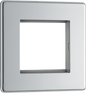 BG Nexus Screwless Flatplate Polished Chrome 2 module - square - FPCEMS2-01