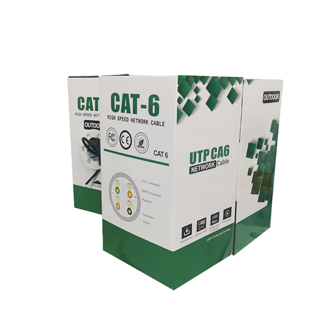 CAT6 CCA RJ45 ETHERNET NETWORK CABLE 10M BLACK