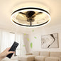 60cm Ceiling Fan with LED Light - Black
