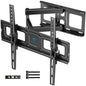 PERLESMITH TV Wall Bracket for 26-60 inch TVs, Swivel Tilt TV Bracket with Tool-free Tilt Adjustment and Spirit Level, TV Wall Mount Supports up to 40kg, Max VESA 400x400mm