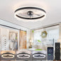 50cm Ceiling Fan with LED Light 30W Remote 6-Speed Reversible – Black