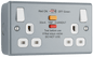 BG Metal Clad Double switched, with integrated Type A RCD - MC522ARCD-01