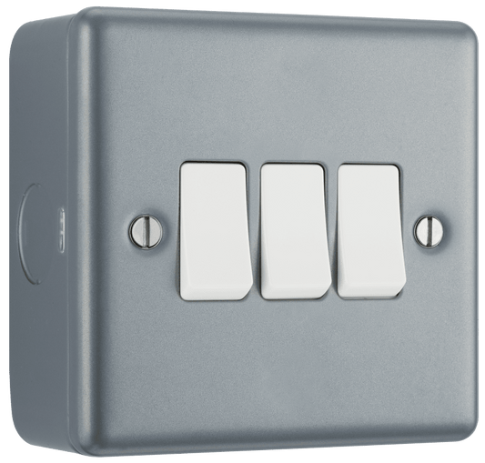 BG Metal Clad Triple, 2 way switch - MC543-01