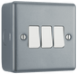 BG Metal Clad Triple, 2 way switch - MC543-01