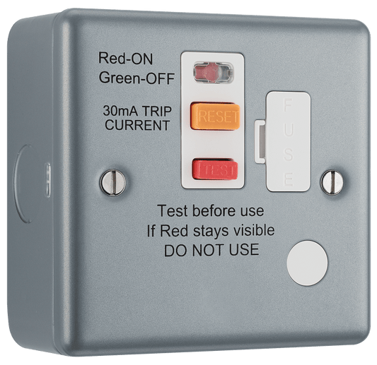 BG Metal Clad Fused unswitched,with Type A RCD and flex outlet - MC554ARCD-01