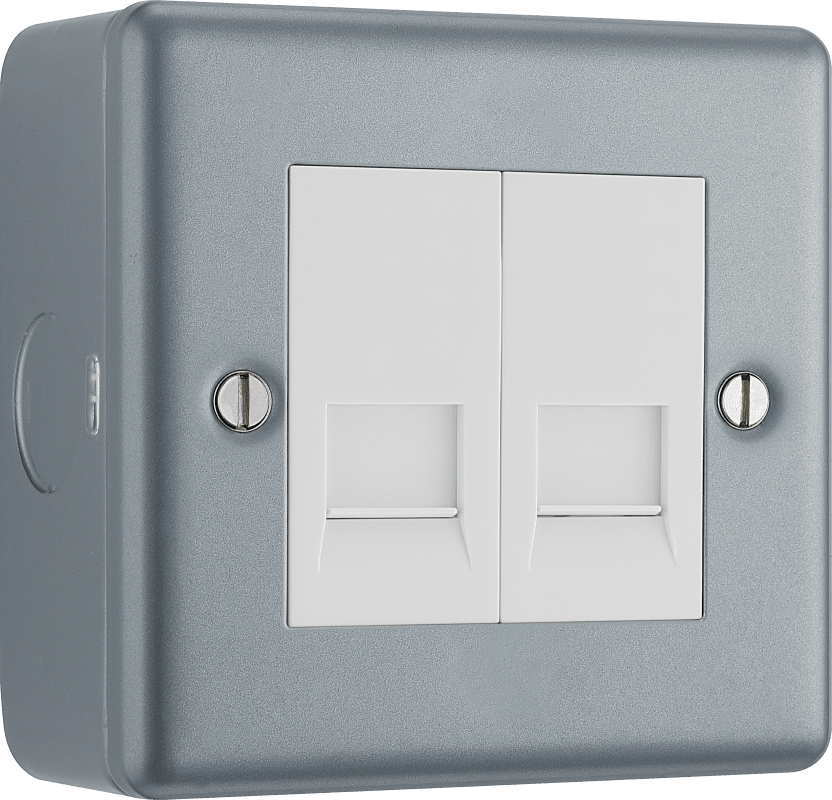 BG Metal Clad Double, telephone socket, secondary - MC5BTS2-01