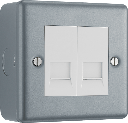 BG Metal Clad Double, telephone socket, secondary - MC5BTS2-01