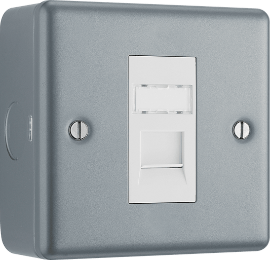 BG Metal Clad Single, RJ45 telephone socket - MC5RJ451-01