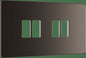 BG Nexus Flatplate Black Nickel 4 module plate - MFBN4-01